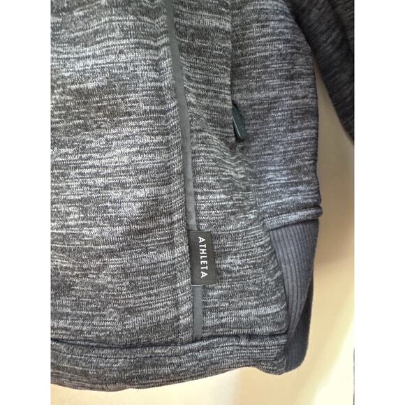 Athleta Grey Women's Altitude Pullover Sweatshirt Top Size Small Athleisure - Picture 2 of 7